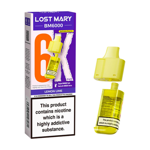 Lost Mary: BM6000 Refill Lemon Lime 20mg