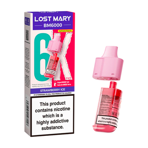 Lost Mary: BM6000 Refill Strawberry Ice 20mg