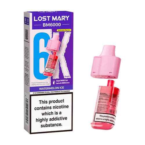 Lost Mary: BM6000 Refill Watermelon Ice 20mg