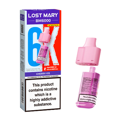Lost Mary: BM6000 Refill Cherry Ice 20mg