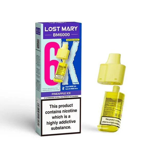 Lost Mary BM6000 Pineapple ice refill 20mg