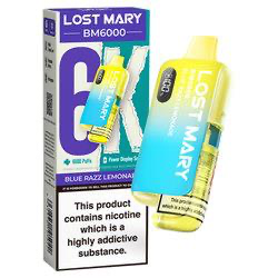 Lost Mary: BM6000 Blue Razz Lemonade 20mg